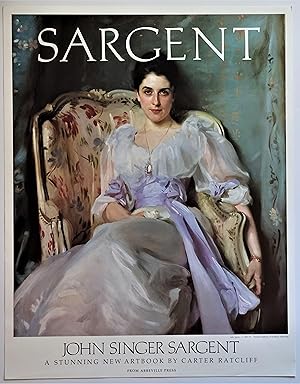 Imagen del vendedor de John Singer Sargent (Publisher's Promotional Poster) a la venta por Dale Steffey Books, ABAA, ILAB