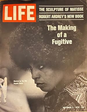Imagen del vendedor de LIFE MAGAZINE; SEPTEMBER 11, 1970; Vol. 69, No. 11 - WANTED BY THE FBI: ANGELA DAVIS (COVER) a la venta por A Cappella Books, Inc.