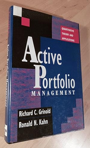 Immagine del venditore per Active Portfolio Management. Quantitative Theory and Applications venduto da Llibres Bombeta