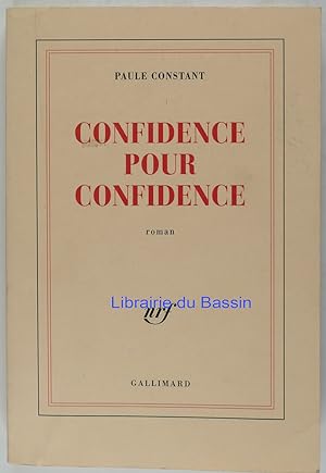 Image du vendeur pour Confidence pour confidence mis en vente par Librairie du Bassin