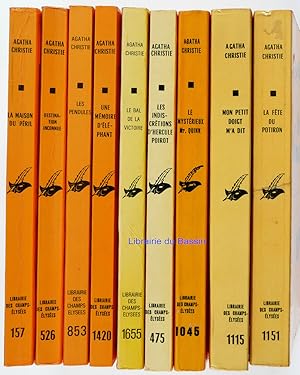 Lot de 9 livres Agatha Christie
