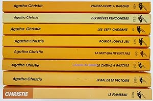 Lot de 8 livres Agatha Christie