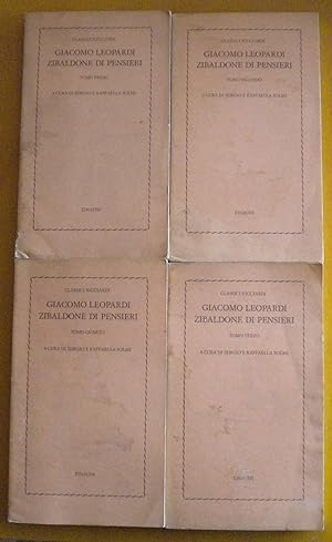 Zibaldone di pensieri (4 Vols.)