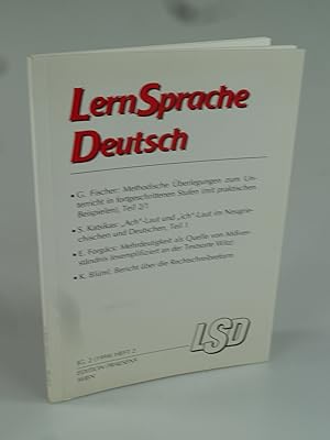 Immagine del venditore per LernSprache Deutsch Jg. 2, Heft 2. venduto da Antiquariat Dorner