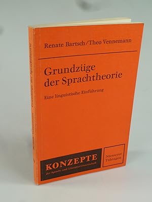 Imagen del vendedor de Grundzge der Sprachtheorie. a la venta por Antiquariat Dorner