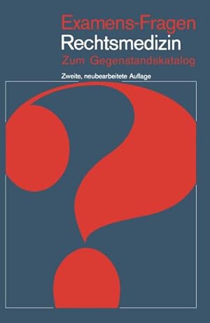 Bild des Verkufers fr Rechtsmedizin : Zum Gegenstandskatalog zum Verkauf von AHA-BUCH GmbH