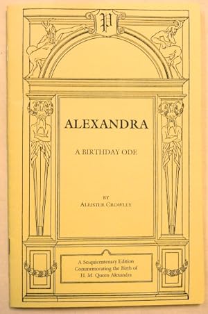 Alexandra. A Birthday Ode.