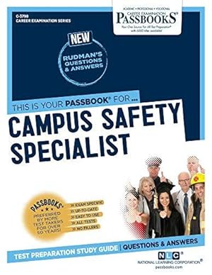 Immagine del venditore per Campus Safety Specialist, Volume 3798 (Career Examination) venduto da WeBuyBooks