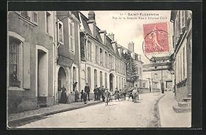 Carte postale Saint-Florentin, Bas de la Grande Rue, Hopital Civil