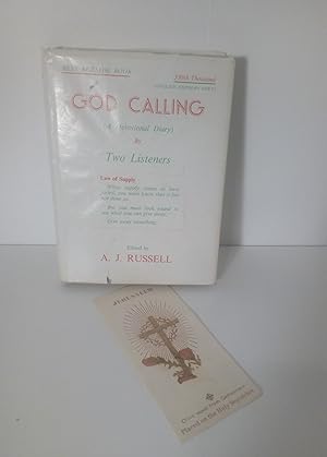 God Calling by Two listeners 1976 +Jerusalem card olive wood Holy Sepulchre 1976