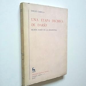 Imagen del vendedor de Una etapa decisiva de Daro (Rubn Daro en la Argentina) a la venta por MAUTALOS LIBRERA