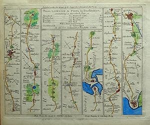 Antique Map HAMPSHIRE WINCHESTER RINGWOOD SOUTHAMPTON Jefferys Strip Road Map 1775