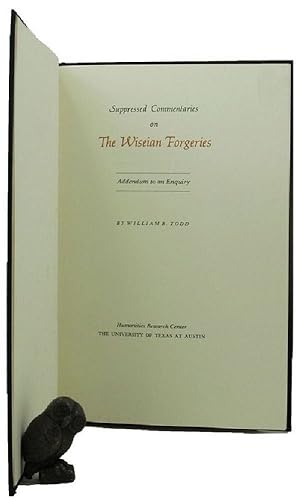 SUPPRESSED COMMENTARIES ON THE WISEIAN FORGERIES