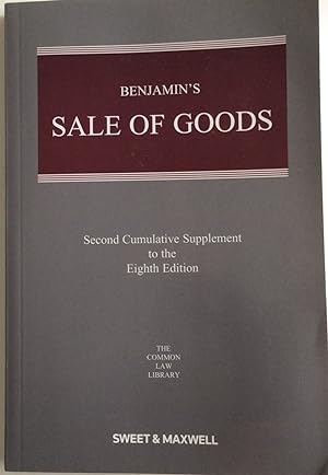 Immagine del venditore per Benjamin's Sale of Goods 2nd Supplement (Common Law Library) venduto da Chris Barmby MBE. C & A. J. Barmby