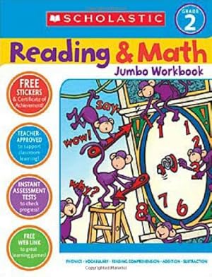 Imagen del vendedor de Reading & Math Jumbo Workbook: Grade 2 by Teaching Resources, Scholastic [Paperback ] a la venta por booksXpress