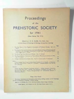 Bild des Verkufers fr Proceedings of the Prehistoric Society for 1941 (new series vol.VII) zum Verkauf von Cotswold Internet Books