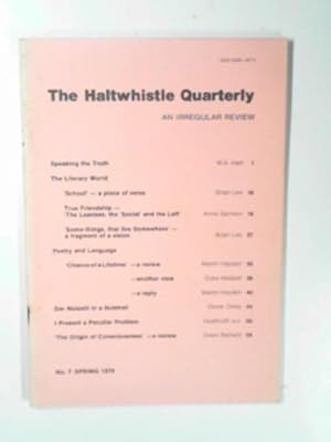 Image du vendeur pour The Haltwhistle Quarterly: an irregular review, no.7, Spring 1979 mis en vente par Cotswold Internet Books