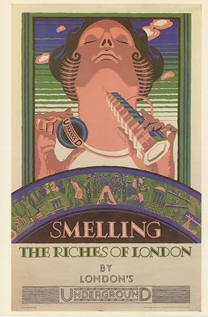 Smelling The Riches Of London Underground Old Poster Postcard