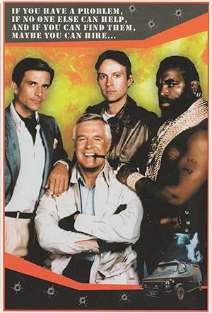 The A Team TV Show Rare We Have A Problem Postcard