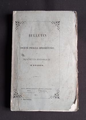 Bulletin de la société pour la conservation des monuments historiques d'Alsace 1861