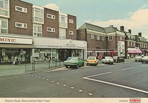 Station Road Beaconsfield Bicycles Wine Shop 1980s Postcard