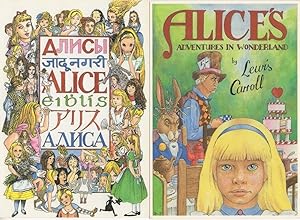 Alice In Wonderland Book Languages Tea Party 2x Postcard s