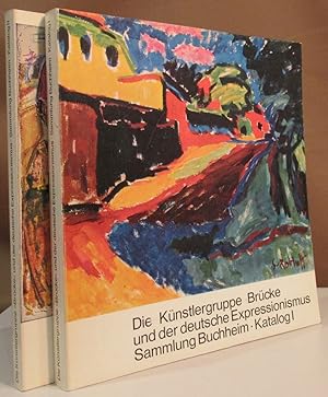 Bild des Verkufers fr Die Knstlergruppe "Brcke" und der deutsche Expressionismus. Sammlung Buchheim. Ausstellung vom 18. Juli bis 30. September 1973 in der Stdtischen Galerie im Lenbachhaus in Mnchen. Veranstaltet von der Staatsgalerie moderner Kunst, der Staatlichen Graphischen Samlung und der Stdtischen Galerie. Katalog I Gemlde, Aquarelle, farbige Zeichnungen. Katalog II Handzeichnungen und Graphik. 2 Bnde. zum Verkauf von Dieter Eckert