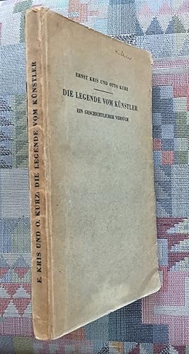 Seller image for Die Legende vom Knstler : Ein geschichtl. Versuch. Ernst Kris ; Otto Kurz for sale by BBB-Internetbuchantiquariat