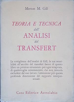 Teoria e tecnica dell'analisi del transfert