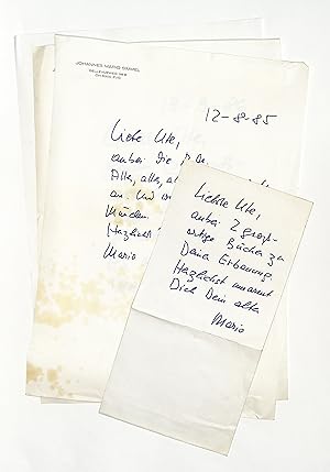 Bild des Verkufers fr 3 eigenh. Briefe mit U. sowie masch. Brief mit eigenh. U. zum Verkauf von Eberhard Kstler Autographen&Bcher oHG