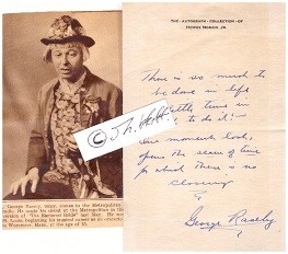 Bild des Verkufers fr GEORGE RASELY (1889-1965) US-amerikanischer Opernsnger, Tenor, Metropolitan Opera in New York City zum Verkauf von Herbst-Auktionen