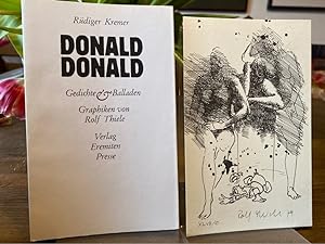 Donald, Donald. Gedichte und Balladen. Vorzugsausgabe B mit einer signierten Offsetlithographie a...