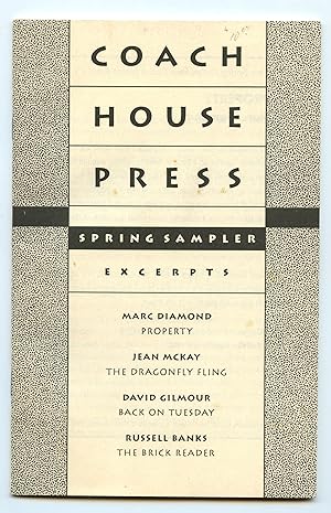 Coach House Press Spring Sampler. Excerpts, 1992