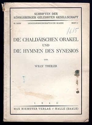 Bild des Verkufers fr Die Chaldaischen orakel und die hymnen des synesios zum Verkauf von Sergio Trippini