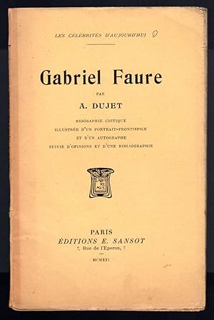 Image du vendeur pour Gabriel Faure mis en vente par Sergio Trippini