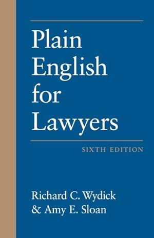 Seller image for Plain English for Lawyers for sale by GreatBookPricesUK