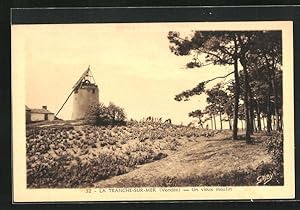 Carte postale La Tranche-sur-Mer, Un vieux moulin, moulin à vent