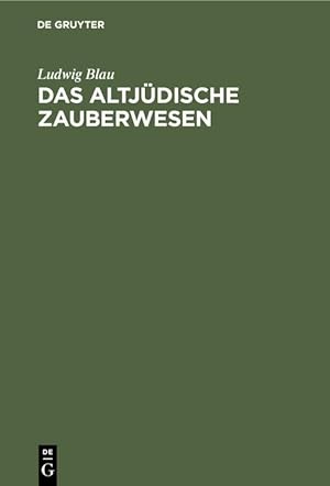 Seller image for Das altjdische Zauberwesen for sale by moluna