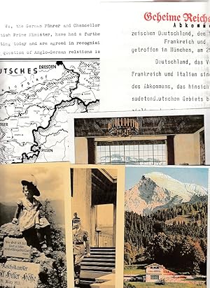 Deutschland im 20. Jh. - 1938 Sudetenkrise und Münchner Abkommen. Konvolut von 7 Faksimiles.