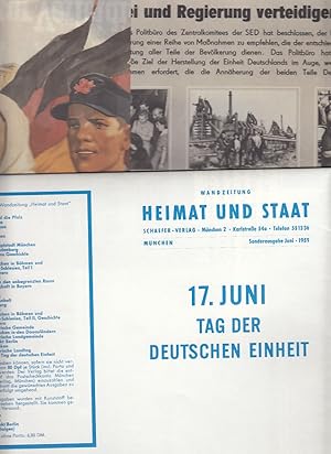 Deutschland im 20. Jh. - 17. Juni 1953. Konvolut von 3 Faksimiles.