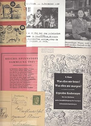 Deutschland im 20. Jh. - 1941/45 Mangelwirtschaft. Konvolut von 6 Faksimiles.