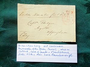 Signature on piece with magenta "free post" front, with circular cancel dated Nov 1st 1823 to Cap...