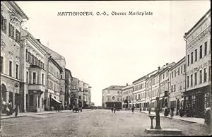 Ansichtskarte / Postkarte Mattighofen in Oberösterreich, Oberer Marktplatz