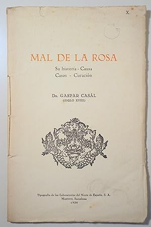 Imagen del vendedor de MAL DE LA ROSA - Masnou 1936 - Facsmil a la venta por Llibres del Mirall