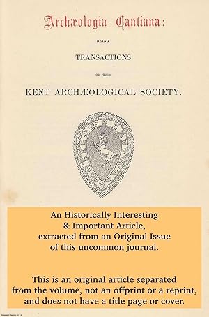 Image du vendeur pour Hasted as Historian. An original article from The Archaeologia Cantiana: Transactions of The Kent Archaeological Society, 1993. mis en vente par Cosmo Books