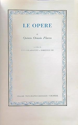 Bild des Verkufers fr Le opere zum Verkauf von Librodifaccia