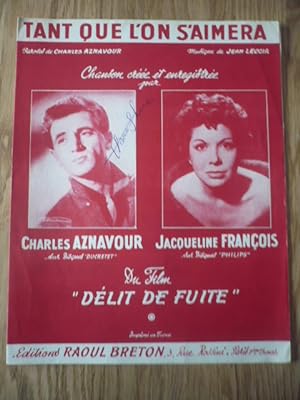 Tant que l'on s'aimera - Charles Aznavour - Jacqueline François