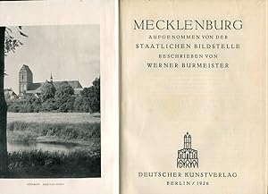 Seller image for Mecklenburg (Deutsche Lande, deutsche Kunst). Aufgenommen von der Staatlichen Bildstelle. Beschrieben von W. Burmeister. for sale by Antiquariat & Buchhandlung Rose