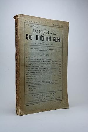 Imagen del vendedor de Journal of the Royal Horticultural Society Vol. LV Part 2 September 1930 a la venta por Andmeister Books