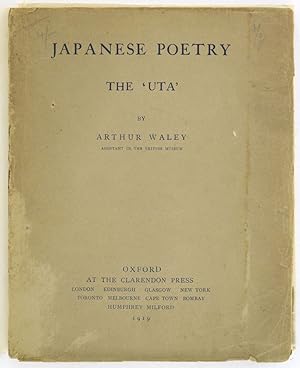 Bild des Verkufers fr Japanese Poetry: 'The Uta'. zum Verkauf von Blackwell's Rare Books ABA ILAB BA